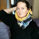 komin patchworkowy boho handmade kolorowy ciepły - box 44 szyty z kawałków, miły, miękki, na podszewc