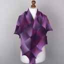 Wiosenna chusta w fioletach