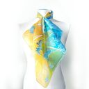 Apaszka jedwabna malowana Motyle na Łące