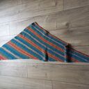 Chustr ręcznie robiona na drutach