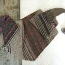 Wełniana, długa chusta, szal - Wrzosowisko