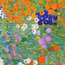 Szal Gustav Klimt z kwiatowym motywem - elegancki prezent vintage dla kobiety