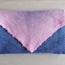 Ciepła szydełkowa chusta merino handmade