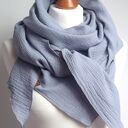 WIOSENNA chusta damska, modna chusta bawełniana z muślinu, trójkątna