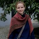 Asymetryczna chusta lniana boho z chwostami