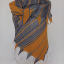 Chusta smok robiona na drutach