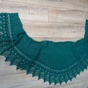 Chusta z alpaki i jedwabiu ręcznie robiona na drutach