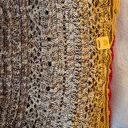 Chusta szydełkowa z merino Kokonek Classic - błękitno-beżowa (handmade)