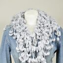 pom - pon scarf - szary