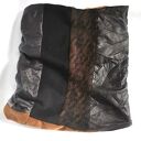 Komin patchworkowy kolory ziemi wciągany przez głowę rozmiar uniwersalny, połączenie różnych mate