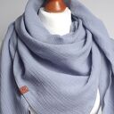 WIOSENNA chusta damska, modna chusta bawełniana z muślinu, trójkątna