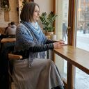 Chusta Szydełkowa "Avir" - Błękitne Ukojenie