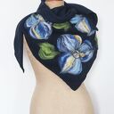 Handmade - chusta filcowana, wełną malowana