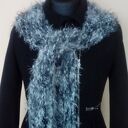 Duża chusta szary puszek