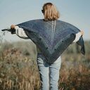 Lekka chusta Lento tweed z alpaki, ręcznie robiona na drutach