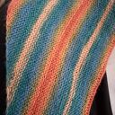 Chustr ręcznie robiona na drutach