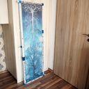 Drzewa W Błękicie szal jedwabny ręcznie malowany