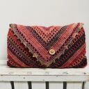 Duża ciepła chusta Summer Morning z wełną merino