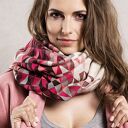 Szal Etola Otulacz Pareo Kamizelka PINK TRIANGLE