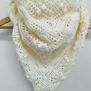 Chusta ślubna handmade ecru - miękka etola Daisy Chain z merino