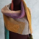 Chusta strzałka ręcznie robiona na drutach