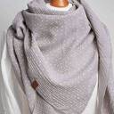 Chusta muślinowa damska SZARA, chusta wiosenna, miękka bawełniana chusta damska