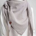 Chusta muślinowa damska SZARA, wiosenna, miękka bawełniana