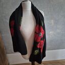 Super prezent na dzień mamy czarny ostatnie bez powtórek filcowany wełniany miły i ciepły szal handm