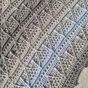 Szydełkowa Chusta - Błękitne ukojenie z nutą beżu