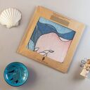 Szal - Hokusai, kwiaty