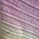 Chusta szydełkowa ręcznie robiona 154x65 cm KOKONEK Classic Limetka Wanilia Morela Malinowy Róż