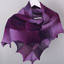 Wiosenna chusta w fioletach