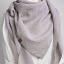 Chusta muślinowa damska SZARA, chusta wiosenna, miękka bawełniana chusta damska