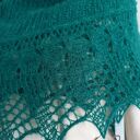 Chusta z alpaki i jedwabiu ręcznie robiona na drutach