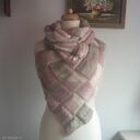 Chusta entrelac puszyste pastele