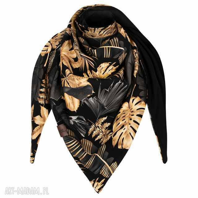 duża wiosenna chusta dwustronna z bawełny