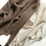 handmade chustki i apaszki chusta wełniana gładka, symetryczna, 100% alpaka 607 jasny