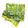 chusta jedwabna chustki i apaszki zielony szal liście miłorzębu, ręcznie malowany jedwab gawroszka