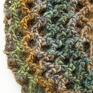 ręcznie zrobione ażur ażurowy beret w jesiennych barwach czapki lekka jesień