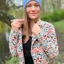 czapki: dwustronna logo kolorowe baby blue beanie slouchy pastelowa