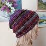 Buena Artis: ręcznie na drutach - wrzosy miła, ciepła - kolorowa na bezszwowa czapka na druta