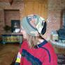 Ruda Klara folk czapka kolory wojskowe przejściówka na podszewce frida boho