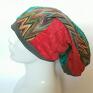 czapki: turbanowa etno boho patchwork - na podszewce, rozmiar uniwersalny folk