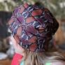 Turban uniwersalny wzory zwierzęce box A1 boho rower