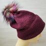 czapki: Oversize Beanie. Duża zimowa M/L Unisex