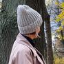 woolissocool beanie na drutach czapki no 1 / handmade ciepła zimę z wełny