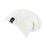czapka wełna mono 16 - biała zimowa na zimę