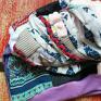 czapki: damska etno boho folk patchwork na podszewce, box x1