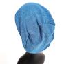 czapki: niebieska smerfetka na podszewce uniwersalna unisex, box a1