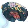 czapka turbanowa etno boho patchwork - box t1 na filc